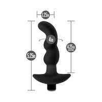 Blush Anal Adventures Platinum Silicone Rechargeable Vibrating Prostate Massager 03 Black