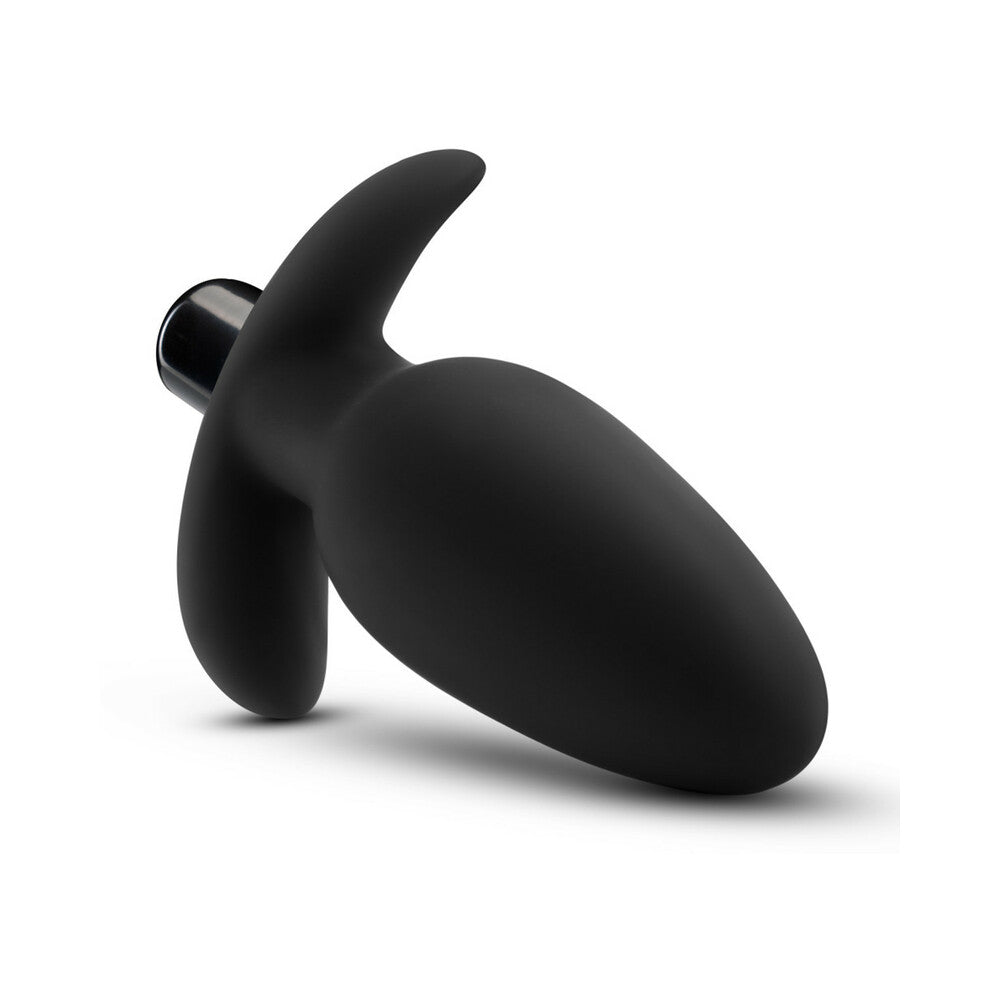 Blush Anal Adventures Platinum Silicone Vibrating Saddle Plug Black