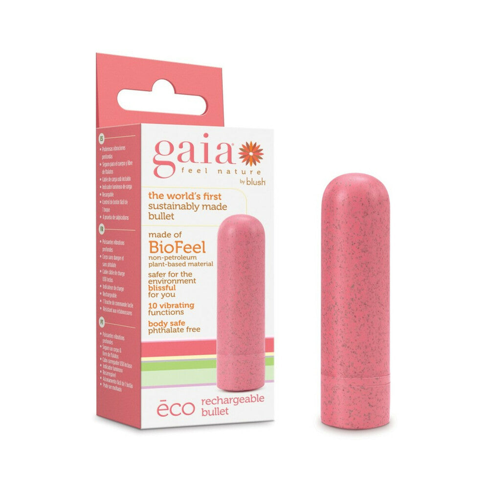 Blush Gaia Eco Rechargeable Bullet Vibrator Coral