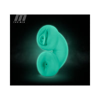 M for Men Soft + Wet Double Trouble Glow in the Dark Self-Lubricating Stroker Beige
