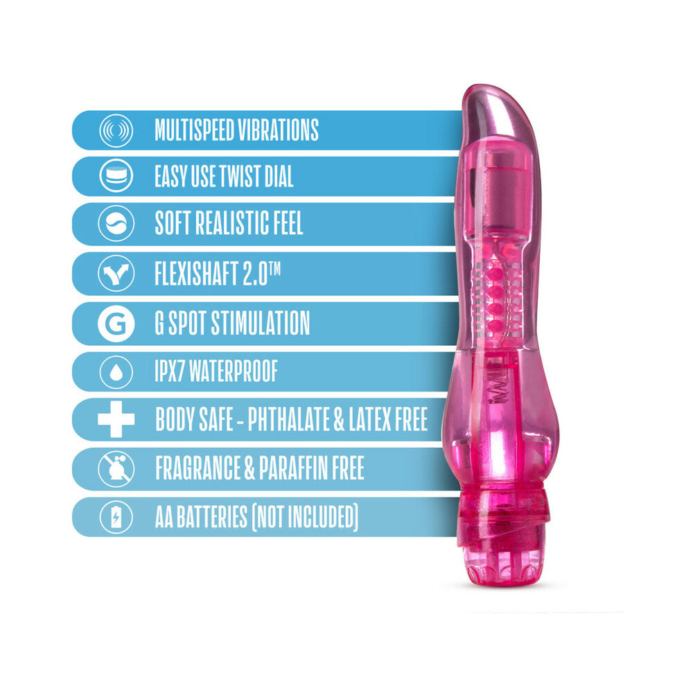 Blush Naturally Yours Cha Cha Slimline Vibrator Pink