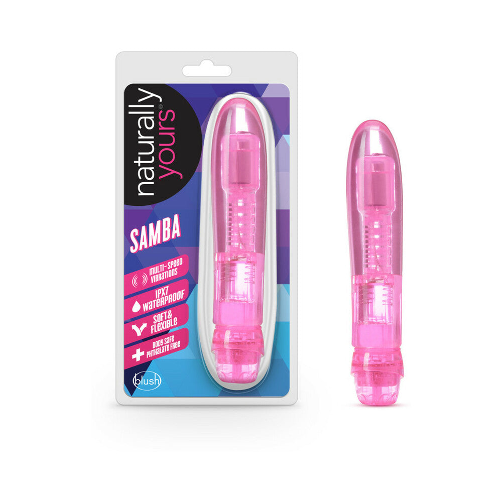 Blush Naturally Yours Samba Slimline Vibrator Pink