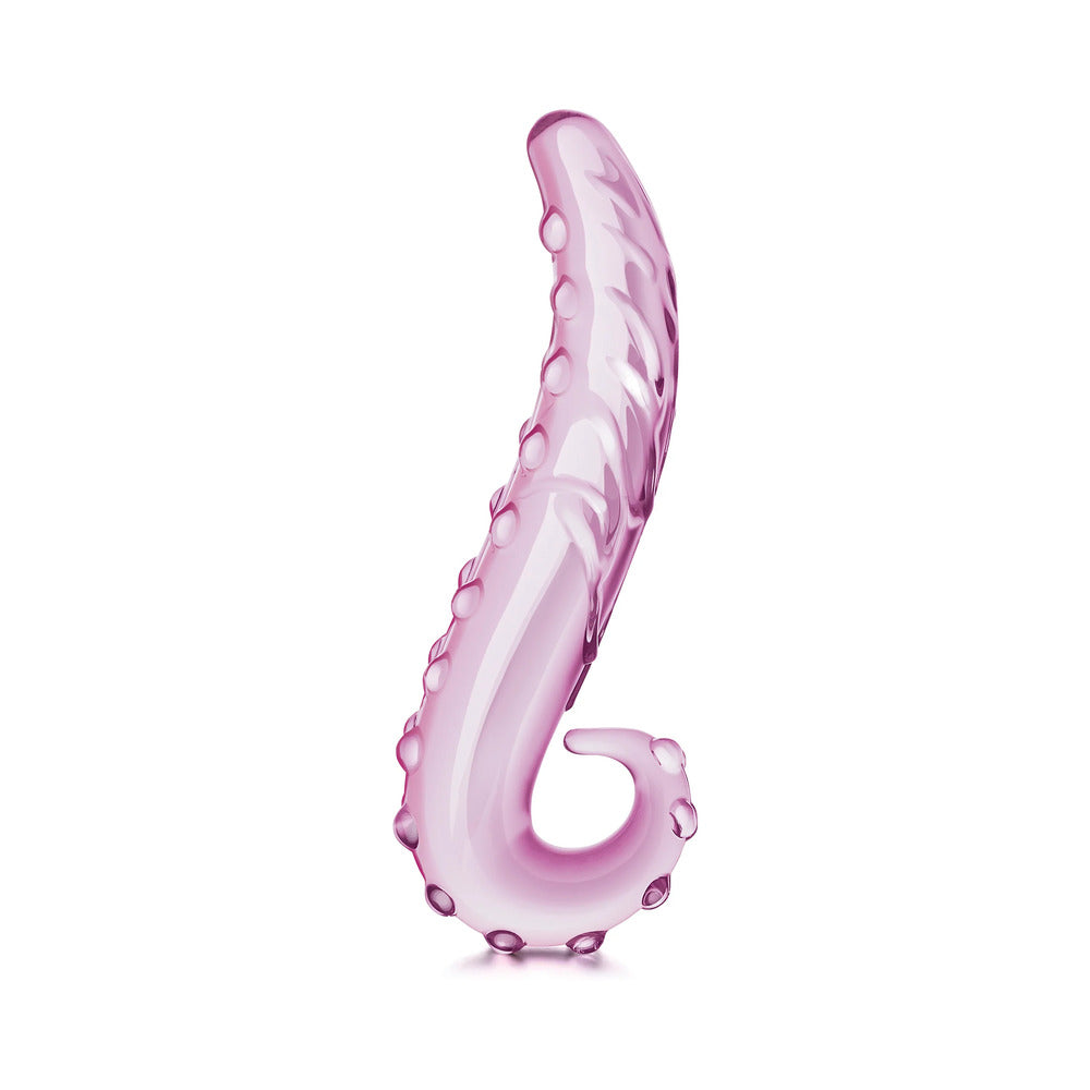 Glas 6 in. Lick-It Glass Dildo Pink