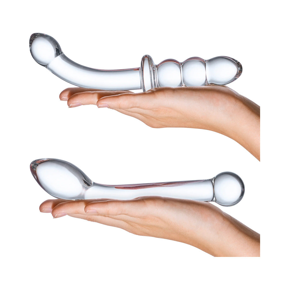 Glas 2-Piece G-Spot Pleasure Glass Dildo Set