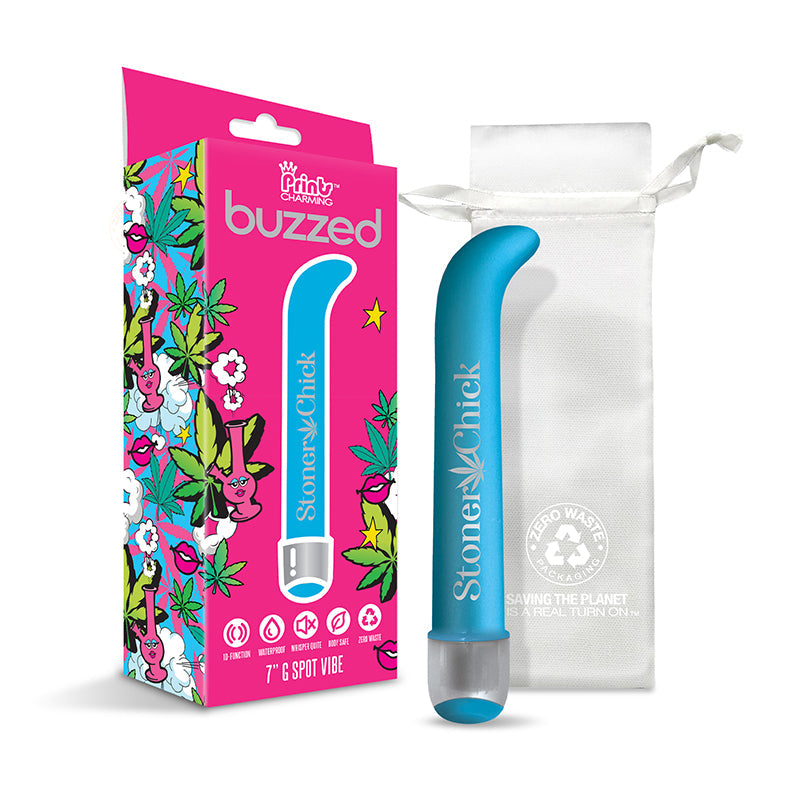 Prints Charm Buzzed 7" G-Spot Vibrator - 10X Stoner