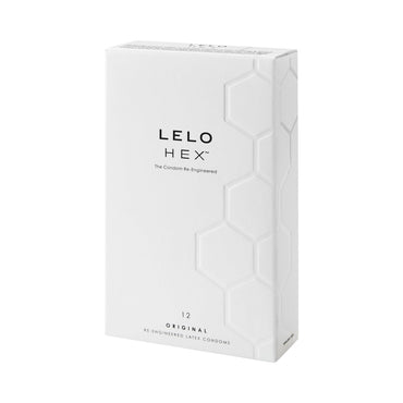 LELO HEX Original Lubricated Latex Condoms 12-Pack