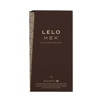 LELO HEX Respect XL Lubricated Latex Condoms 12-Pack