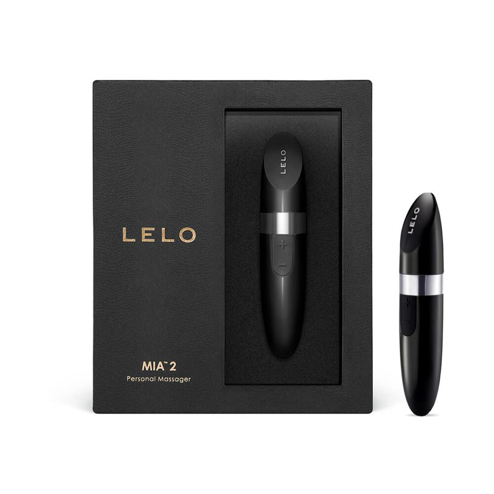 LELO MIA 2 Rechargeable Lipstick Vibrator Black