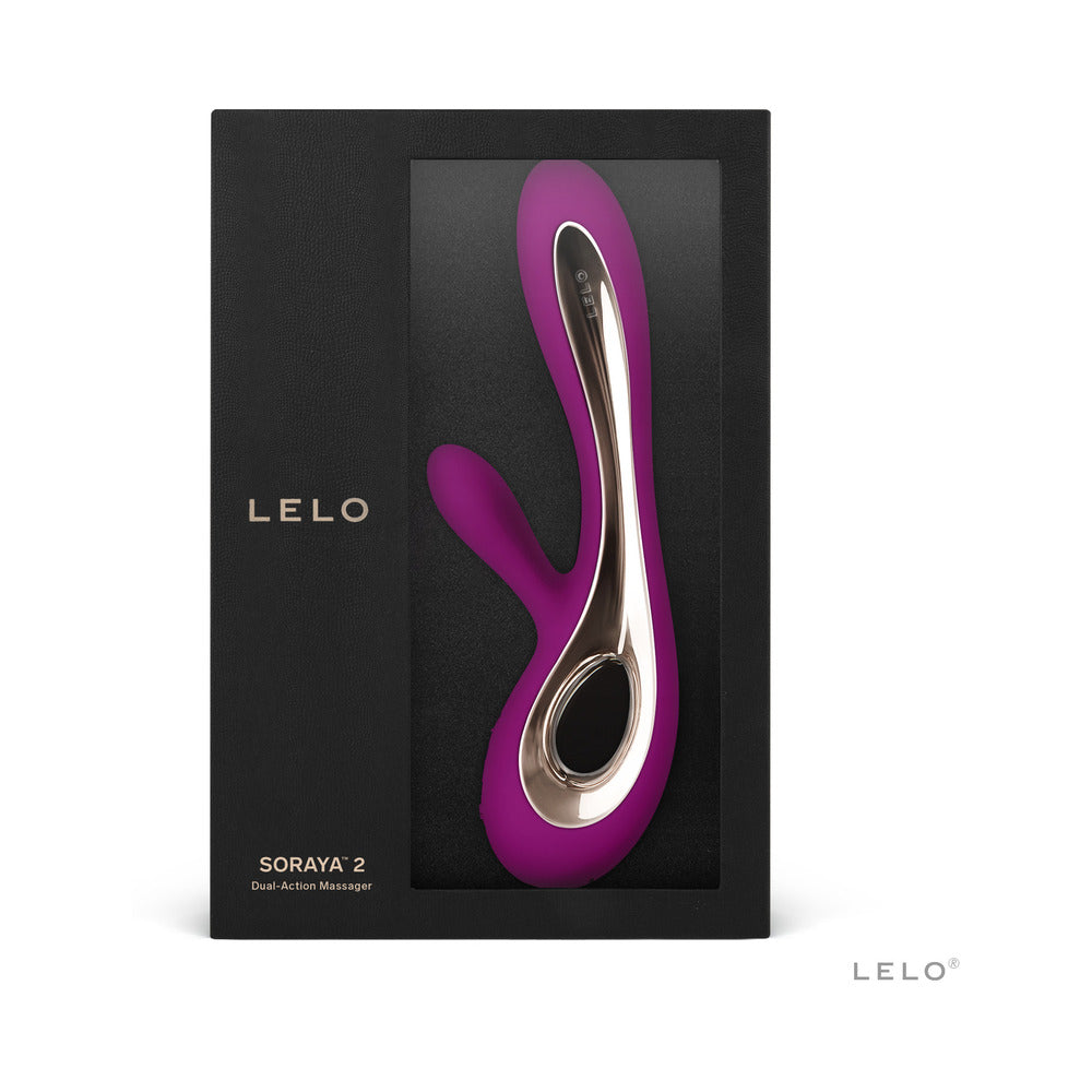 LELO SORAYA 2 Rechargeable Rabbit Vibrator Deep Rose