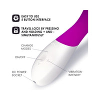 LELO MONA WAVE Rechargeable G-Spot Vibrator Deep Rose