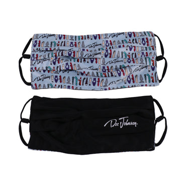 DJ Reversible & Adjustable Face Mask Blue Toy Pattern