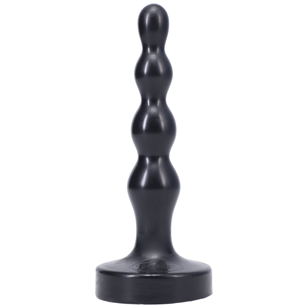 Tantus Ripple Small Beaded Anal Plug Onyx