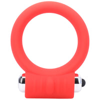 Tantus Vibrating C-Ring 2 in. Red