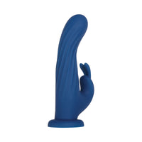 Evolved Rechargeable Remote-Controlled Rotating Silicone Rabbit Vibrator Blue