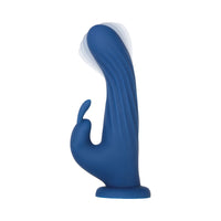 Evolved Rechargeable Remote-Controlled Rotating Silicone Rabbit Vibrator Blue