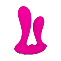 Adam & Eve Rechargeable Remote-Controlled Silicone Dual Entry Vibrator Pink