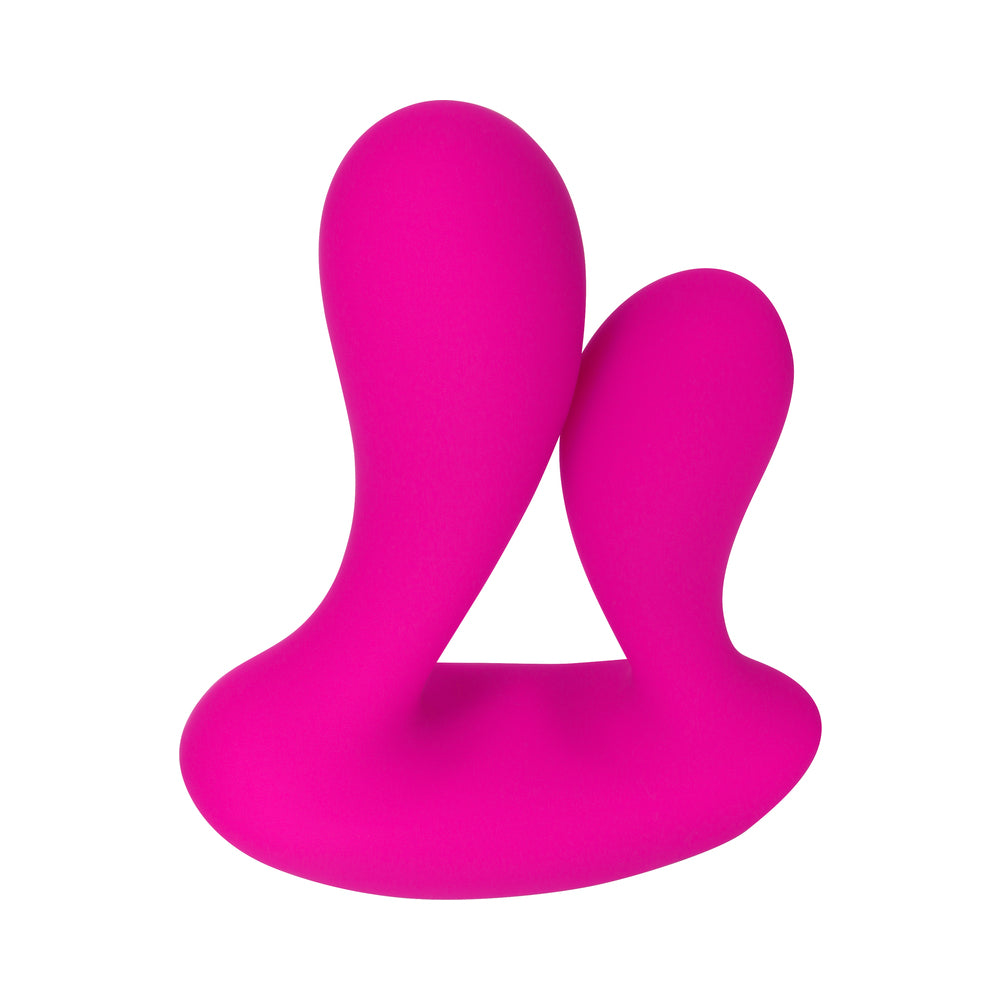 Adam & Eve Rechargeable Remote-Controlled Silicone Dual Entry Vibrator Pink