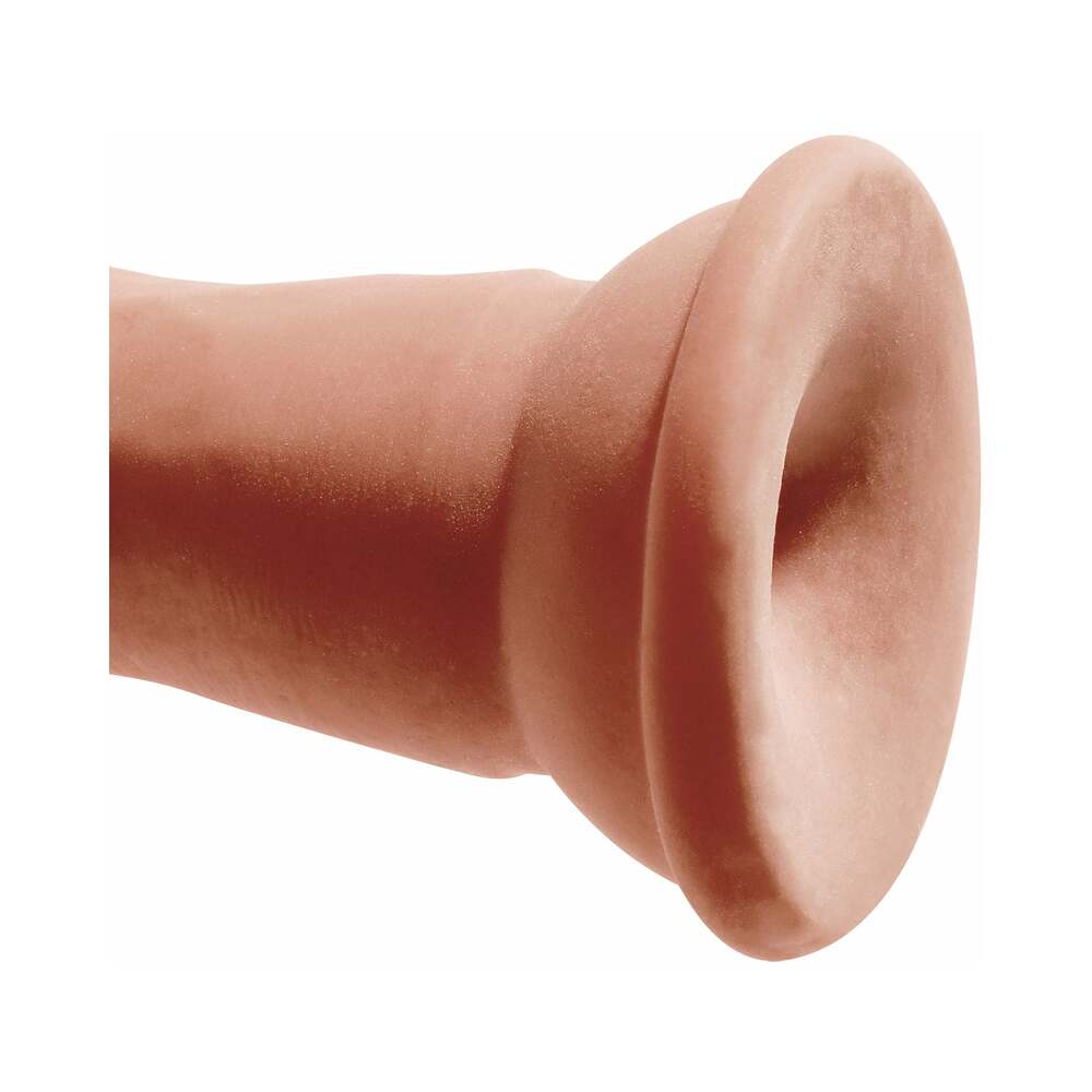 Pipedream King Cock Plus 7 in. Triple Density Cock Realistic Dildo With Suction Cup Tan