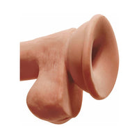 Pipedream King Cock Plus 6.5 in. Triple Density Cock With Balls Realistic Suction Cup Dildo Tan