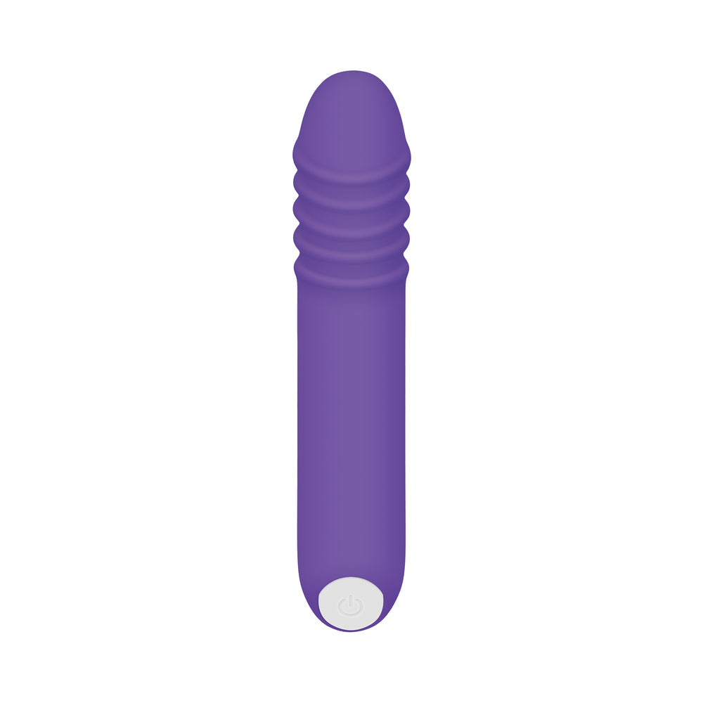 Evolved The G-Rave Light-Up Rechargeable Silicone G-Spot Vibrator Purple