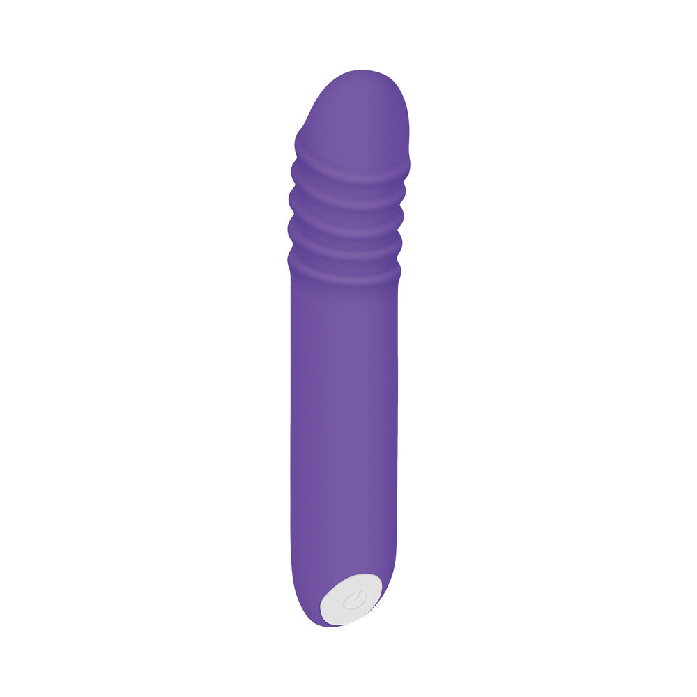 Evolved The G-Rave Light-Up Rechargeable Silicone G-Spot Vibrator Purple