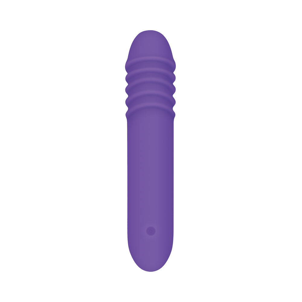 Evolved The G-Rave Light-Up Rechargeable Silicone G-Spot Vibrator Purple