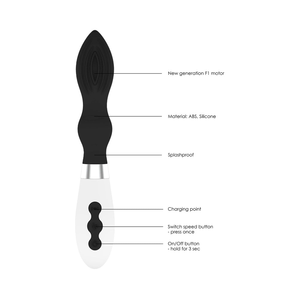 Luna Astraea Rechargeable Silicone G-Spot Vibrator Black