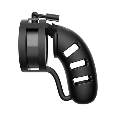 Shots ManCage Model 19 Adjustable 4.5 in. Silicone Ballsplitter Cock Cage Black