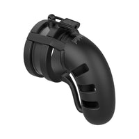 Shots ManCage Model 19 Adjustable 4.5 in. Silicone Ballsplitter Cock Cage Black