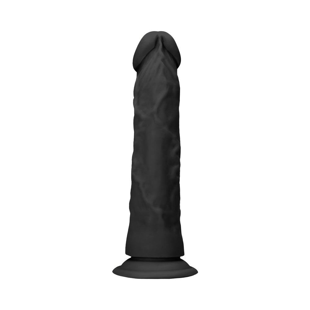 RealRock Realistic 7 in. Dildo With Suction Cup Black