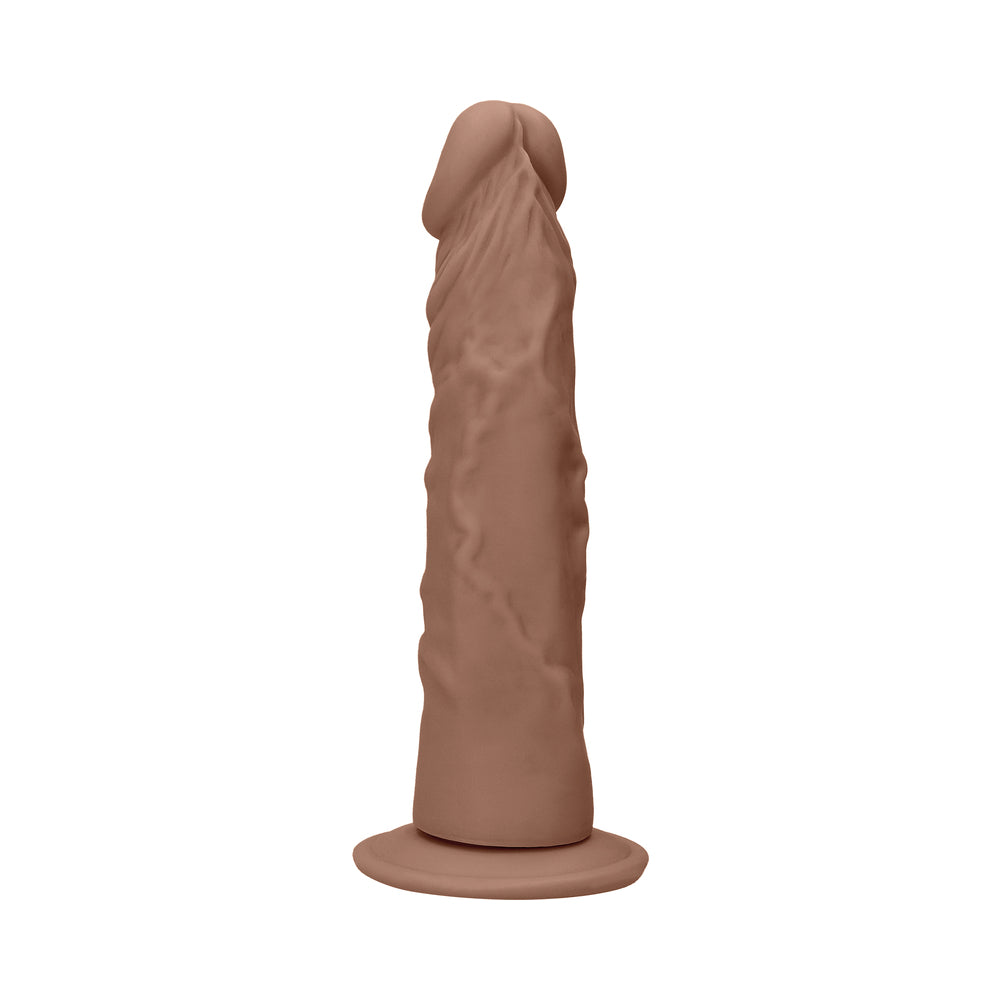 RealRock Realistic 9 in. Dildo With Suction Cup Tan