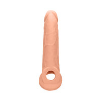 RealRock Realistic 9 in. Penis Sleeve Extender Sling Beige