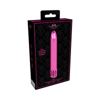 Shots Royal Gems Shiny Rechargeable ABS Bullet Vibrator Pink