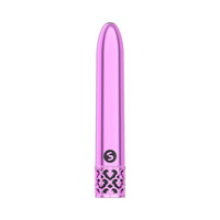 Shots Royal Gems Shiny Rechargeable ABS Bullet Vibrator Pink