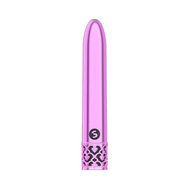 Shots Royal Gems Shiny Rechargeable ABS Bullet Vibrator Pink