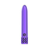 Royal Gems Shiny Rechargeable ABS Bullet Vibrator Purple