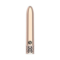 Shots Royal Gems Shiny Rechargeable ABS Bullet Vibrator Rose Gold