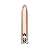 Royal Gems Shiny Rechargeable ABS Bullet Vibrator Rose Gold
