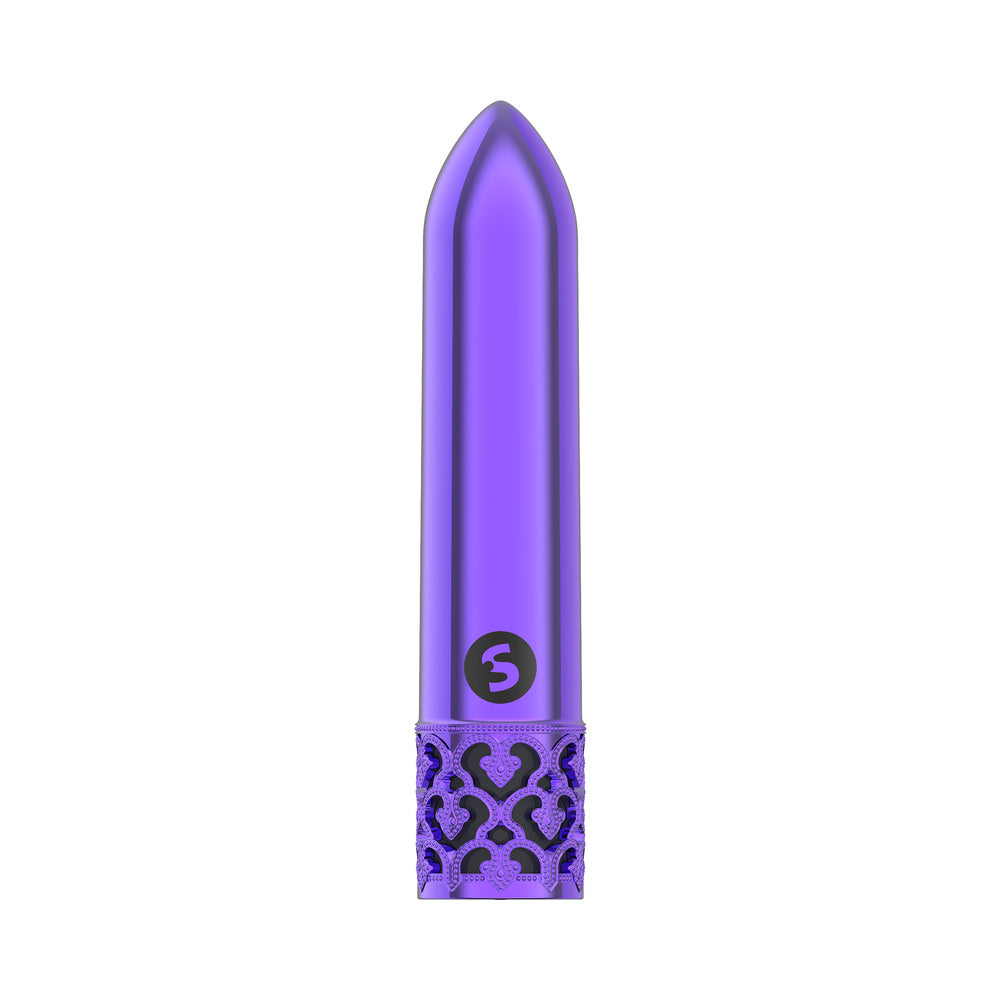 Shots Royal Gems Glitz Rechargeable ABS Bullet Vibrator Purple