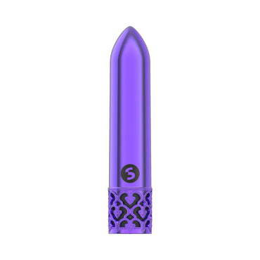 Shots Royal Gems Glitz Rechargeable ABS Bullet Vibrator Purple