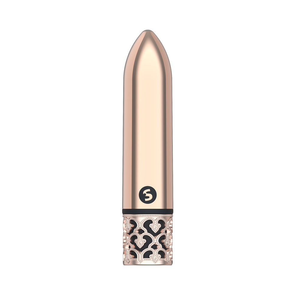 Shots Royal Gems Glamour Rechargeable ABS Bullet Vibrator Rose Gold