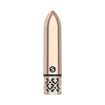 Shots Royal Gems Glamour Rechargeable ABS Bullet Vibrator Rose Gold