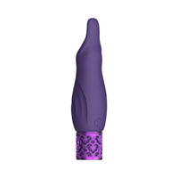 Shots Royal Gems Sparkle Rechargeable Flicking Silicone Bullet Vibrator Purple