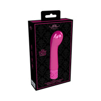 Shots Royal Gems Bijou Rechargeable Curved Silicone Bullet Vibrator Pink