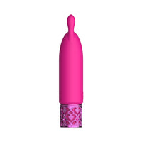 Shots Royal Gems Twinkle Rechargeable Silicone Bullet Vibrator With Ears Pink