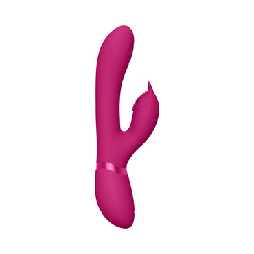 VIVE AIMI Rechargeable Swinging Pulse-Wave Silicone Rabbit Vibrator Pink