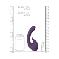 VIVE MIKI Rechargeable Pulse Wave & Flickering Dual Stimulation G-Spot Vibrator Purple