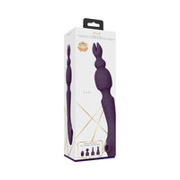 VIVE NAMI Dual-Ended Pulse Wave & Vibrating Wand With Interchangeable Sleeves Purple