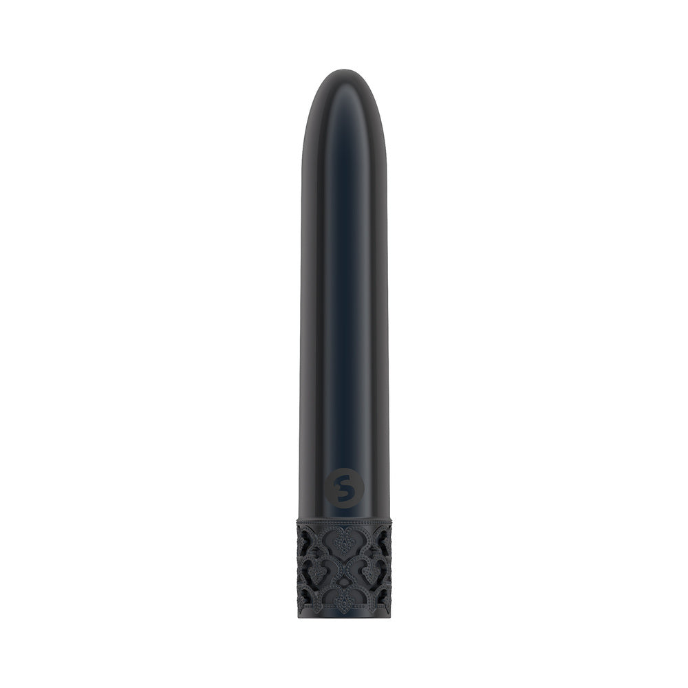 Shots Royal Gems Shiny Rechargeable 10-Speed Bullet Vibrator Gunmetal