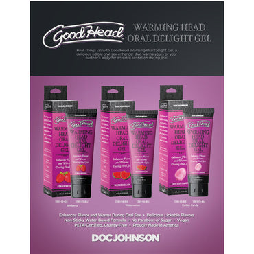 GoodHead Warming Head Oral Delight Gel Cotton Candy 4 oz. Bulk